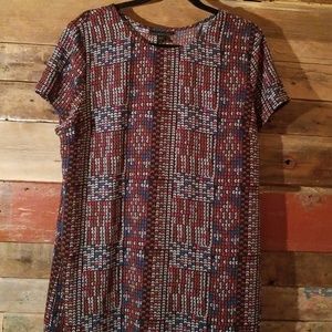 Patterned Shift Dress